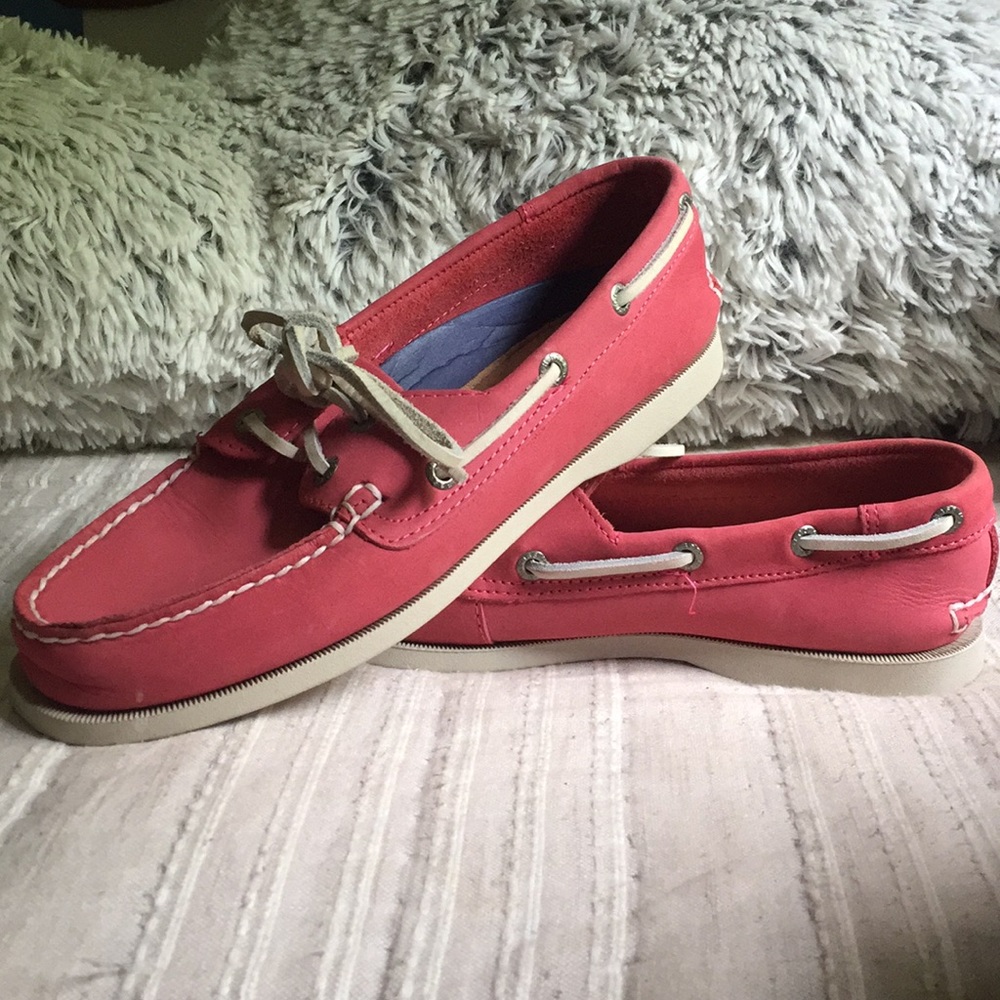Pink G. H. Bass Boat Shoes Size 8.5